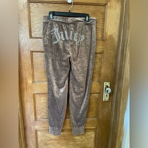 Juicy Couture Pewter Jogger Bottoms‎ NWOT